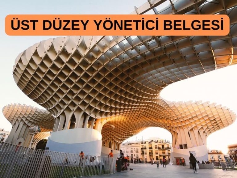 Üst Düzey Yönetici Belgesi